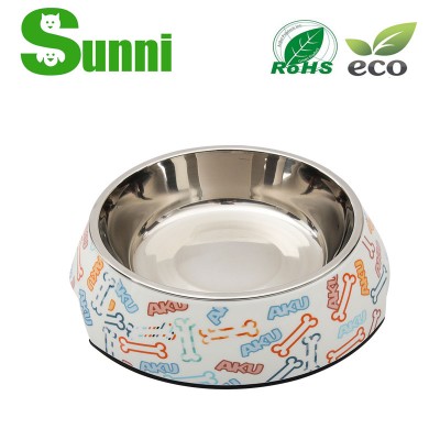 PET best selling professional melamine and silicone foldable bowl