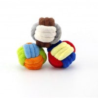 Pet Plush Rope Ball Toy 10cm 8cm 6cm